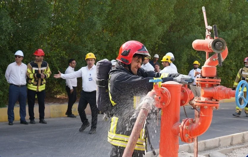 مانور واکنش در شرایط اضطراری سطح یک تکمیلی با موضوع وقوع نشتی بوتادین در پتروشیمی جم