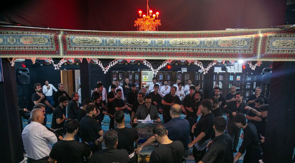 نوای محرم در هیئت مصباح الهدی آریاساسول طنین‌انداز شد